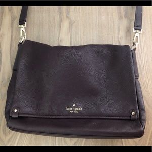 Kate Spade cross body purse, dark red / plum